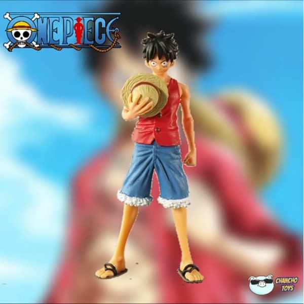 One Piece Figura De Luffy Con Caja Y Base