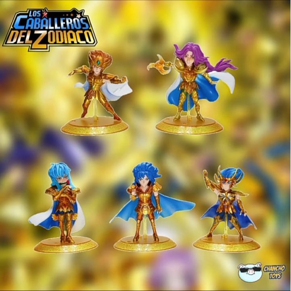 Caballeros Del Zodiaco 5 Figuras De Los Caballeros Dorados